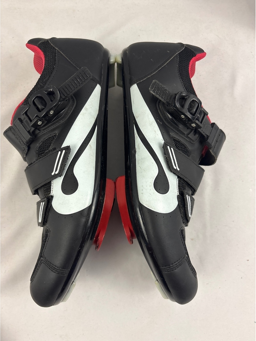 Peloton Cycling Shoes Black with Red Interior Size 46 US 12 - Picture 6 of 8